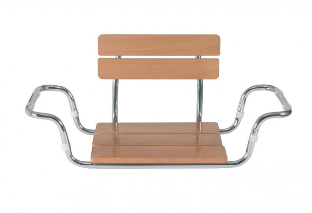 Sedile in legno per vasca con schienale, RS922